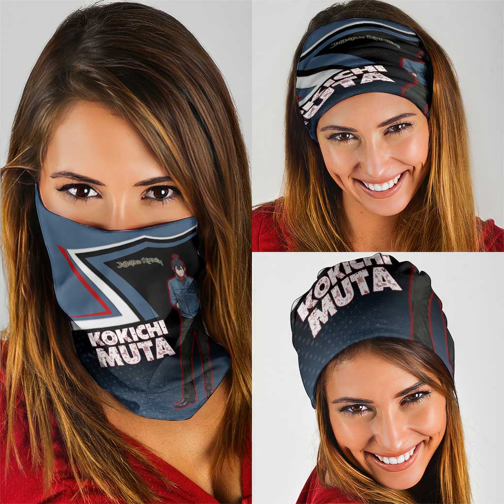 Kokichi Muta Neck Gaiter Bold Anime Graphic Style