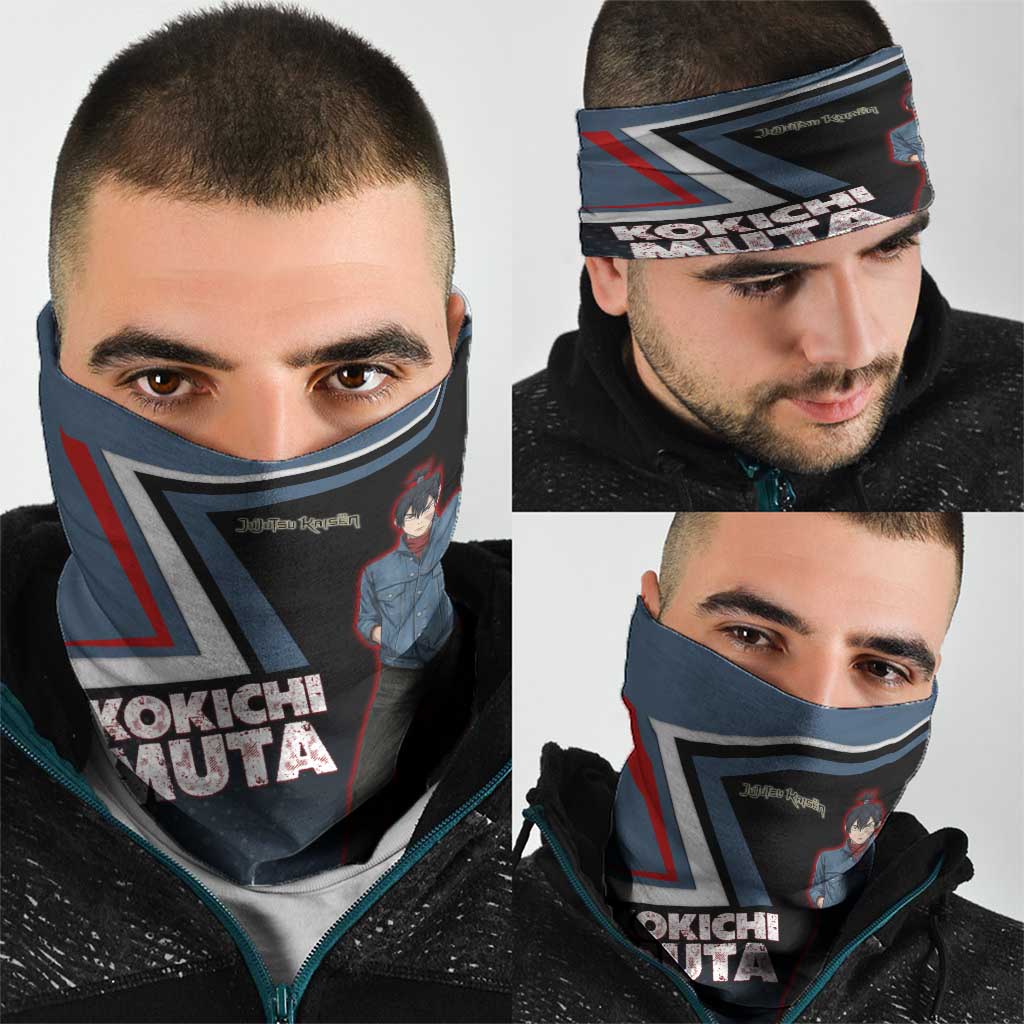 Kokichi Muta Neck Gaiter Bold Anime Graphic Style