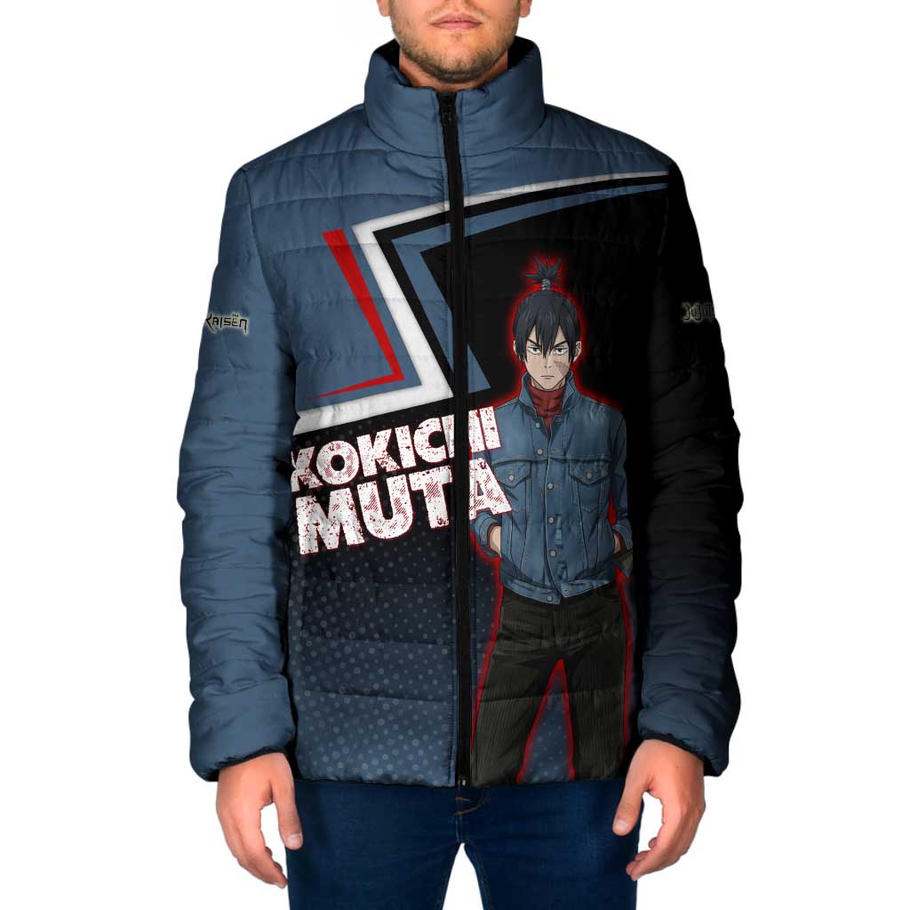 Kokichi Muta Padded Jacket Bold Anime Graphic Style