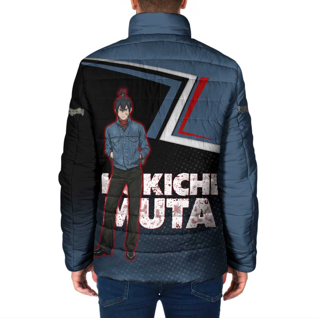 Kokichi Muta Padded Jacket Bold Anime Graphic Style