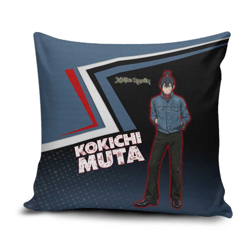 Kokichi Muta Pillow Cover Bold Anime Graphic Style