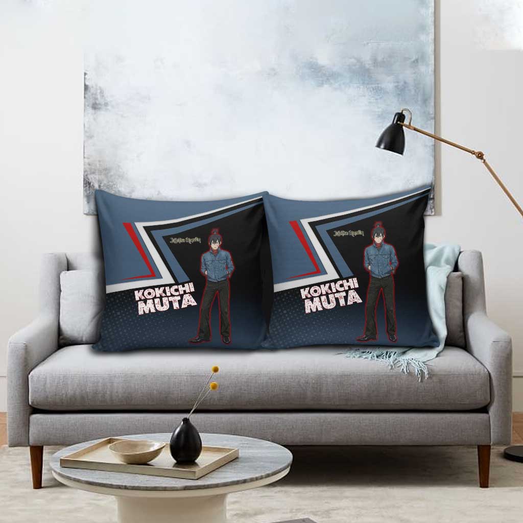 Kokichi Muta Pillow Cover Bold Anime Graphic Style
