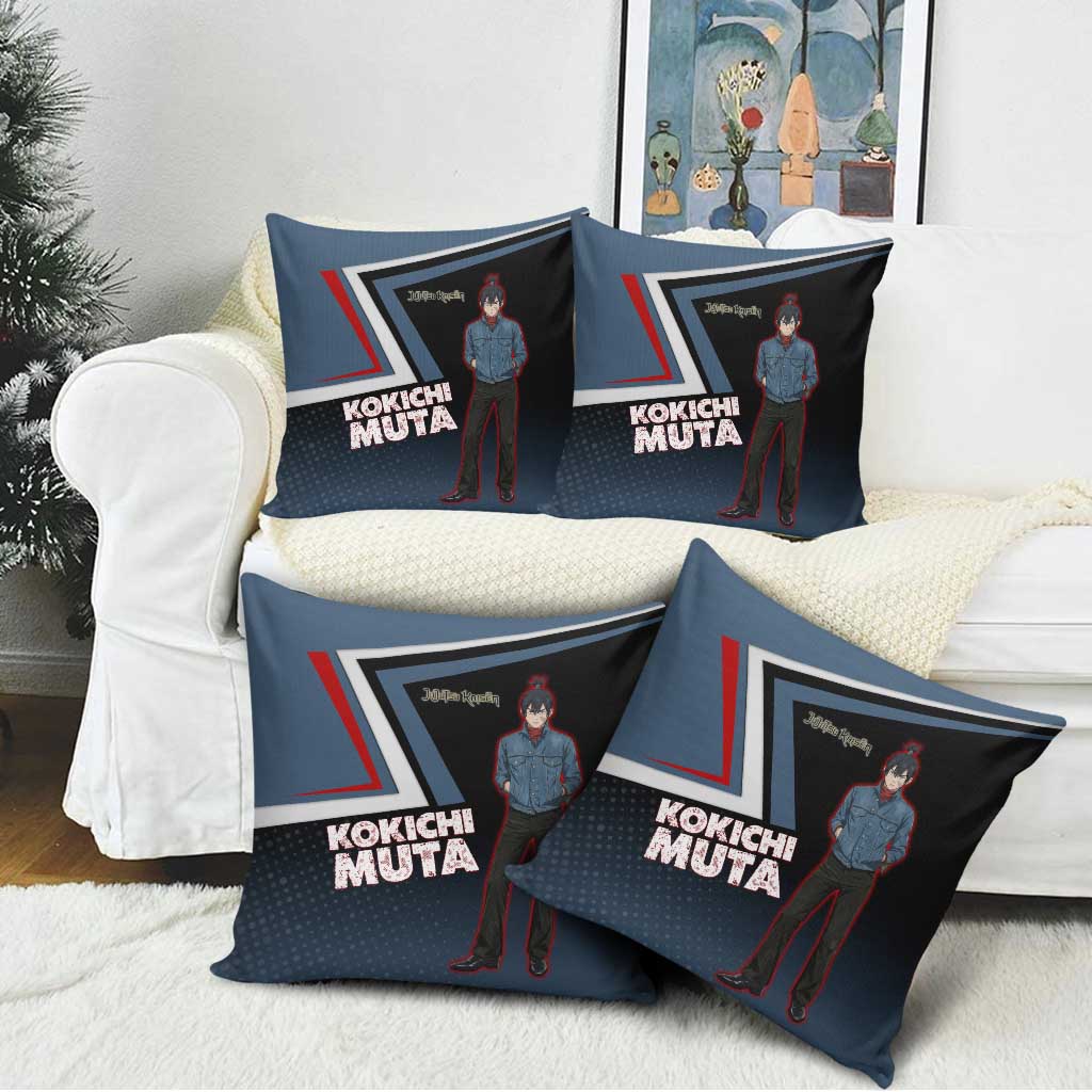 Kokichi Muta Pillow Cover Bold Anime Graphic Style
