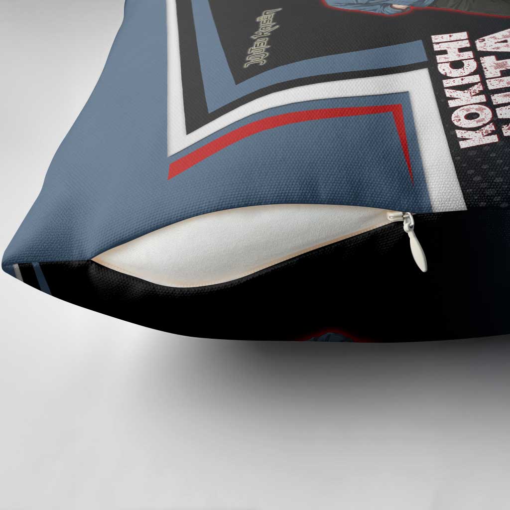 Kokichi Muta Pillow Cover Bold Anime Graphic Style