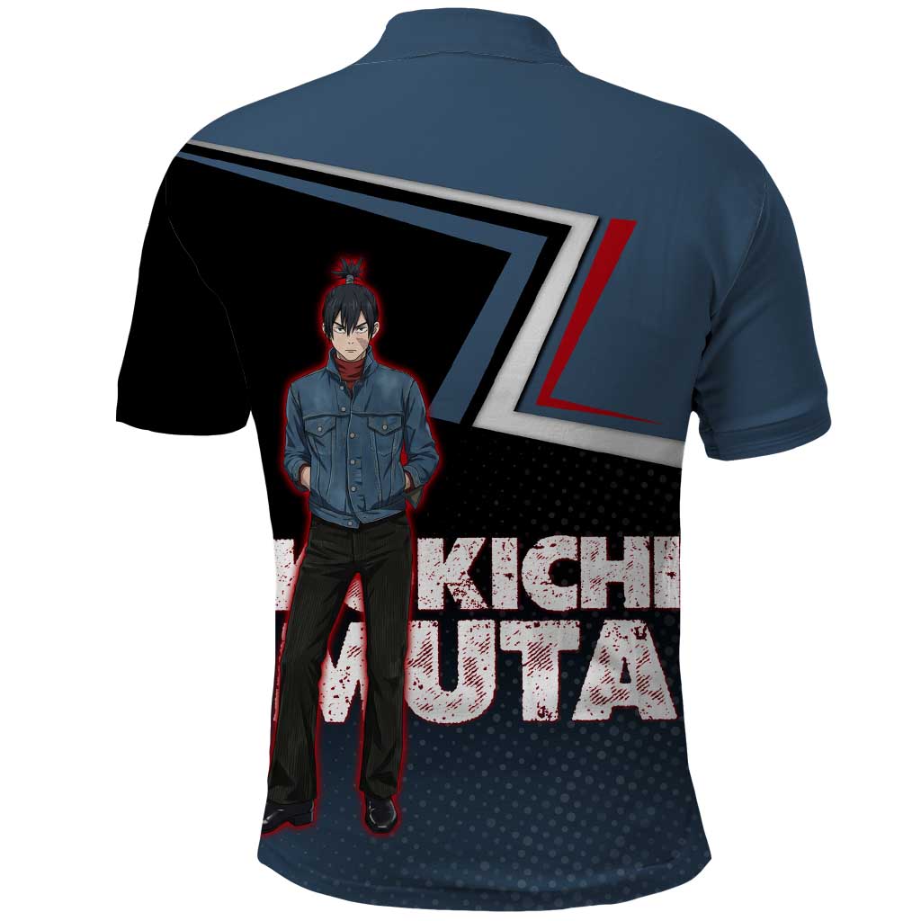 Kokichi Muta Polo Shirt Bold Anime Graphic Style