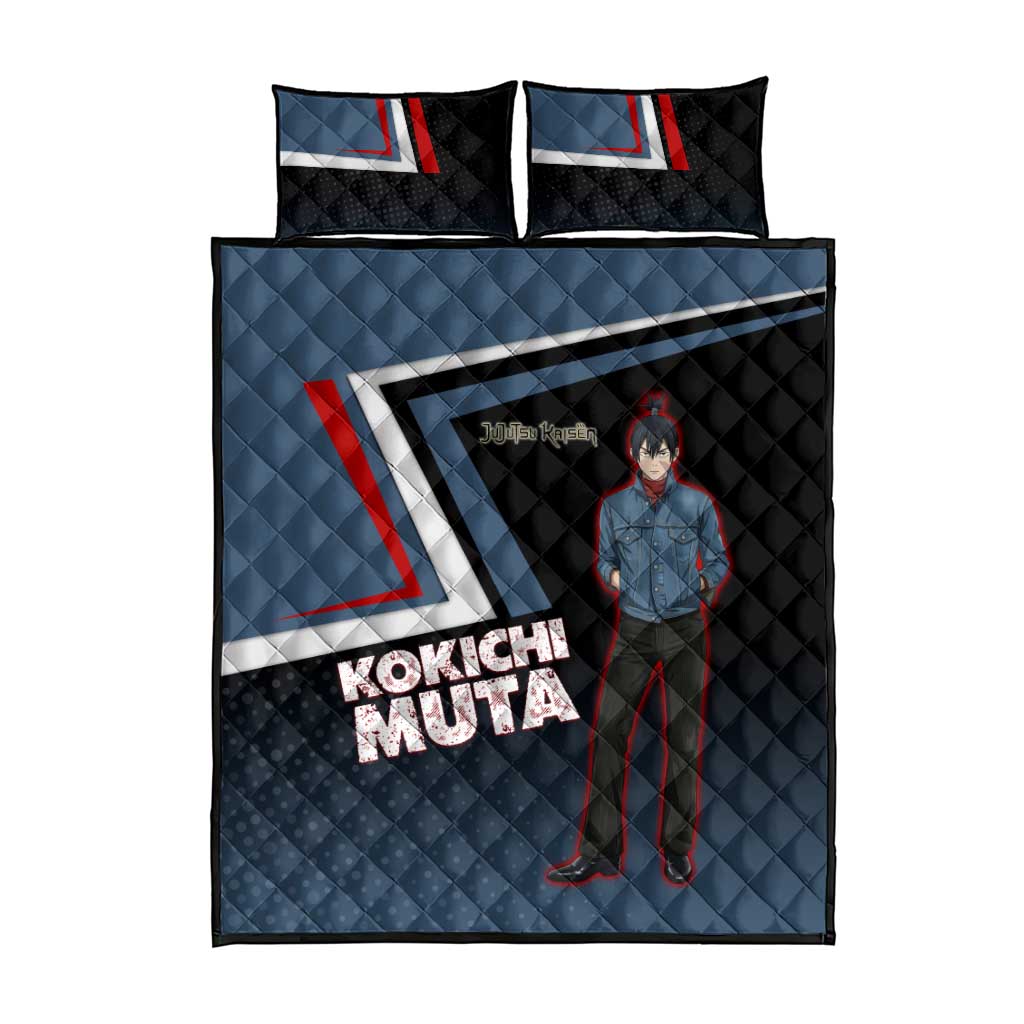 Kokichi Muta Quilt Bed Set Bold Anime Graphic Style