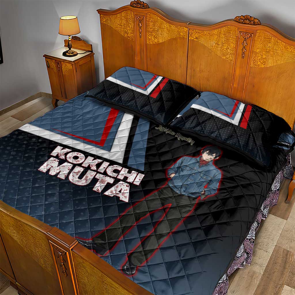 Kokichi Muta Quilt Bed Set Bold Anime Graphic Style