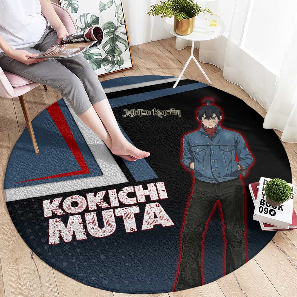 Kokichi Muta Round Carpet Bold Anime Graphic Style