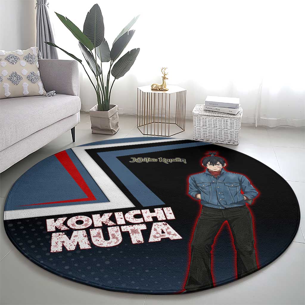 Kokichi Muta Round Carpet Bold Anime Graphic Style