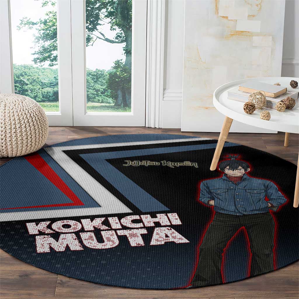 Kokichi Muta Round Carpet Bold Anime Graphic Style