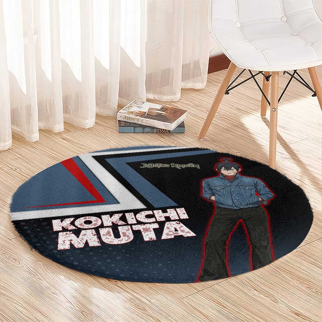 Kokichi Muta Round Carpet Bold Anime Graphic Style