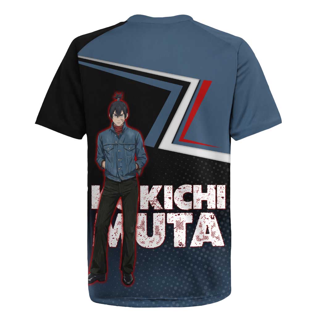 Kokichi Muta Rugby Jersey Bold Anime Graphic Style