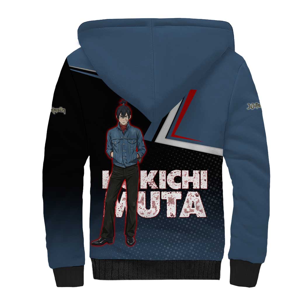 Kokichi Muta Sherpa Hoodie Bold Anime Graphic Style