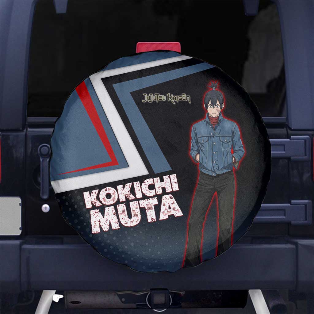 Kokichi Muta Spare Tire Cover Bold Anime Graphic Style