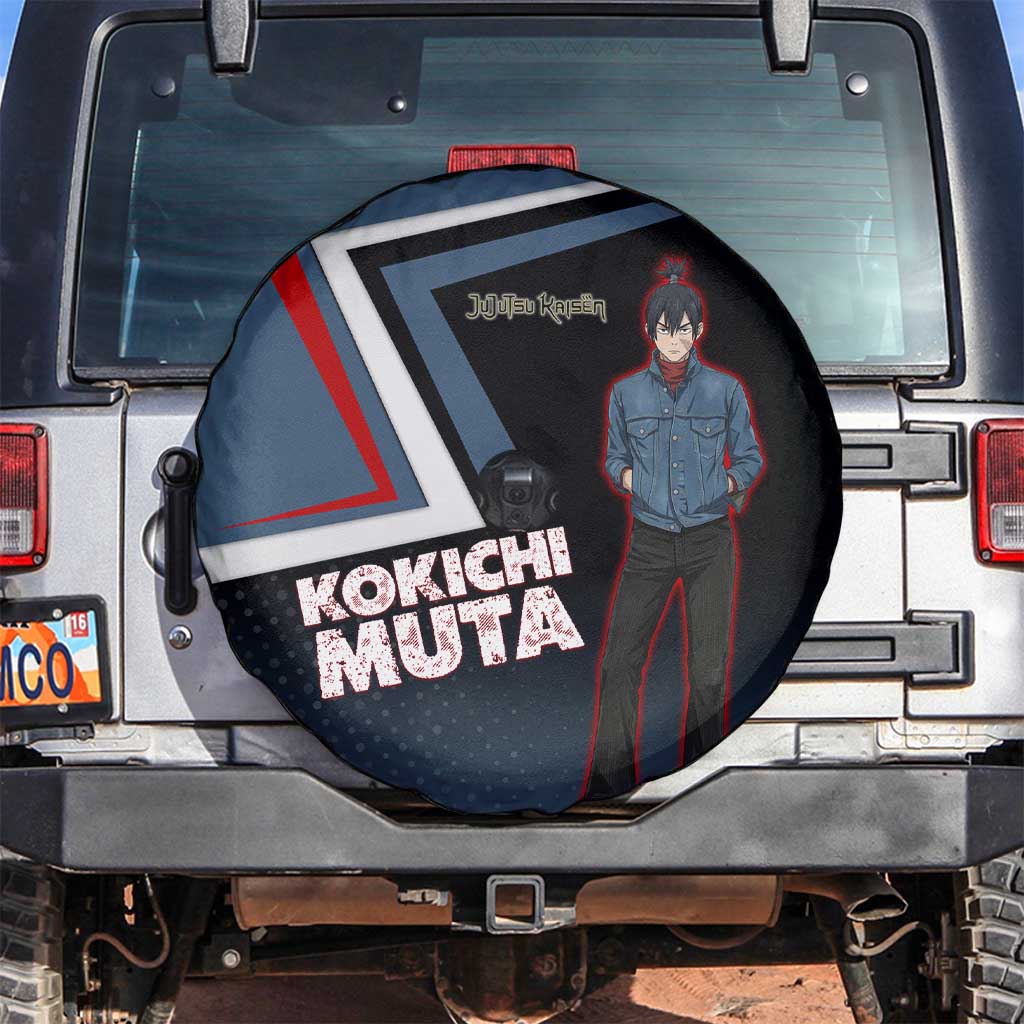 Kokichi Muta Spare Tire Cover Bold Anime Graphic Style