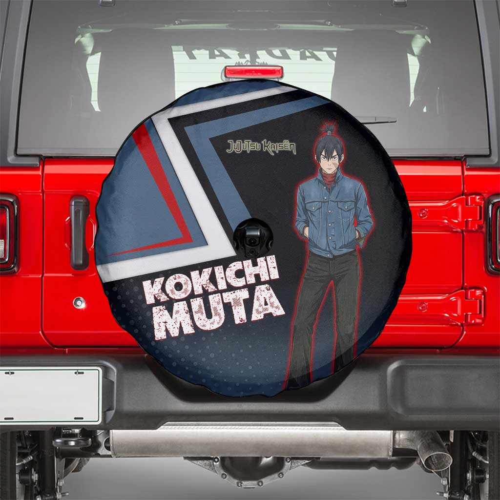 Kokichi Muta Spare Tire Cover Bold Anime Graphic Style
