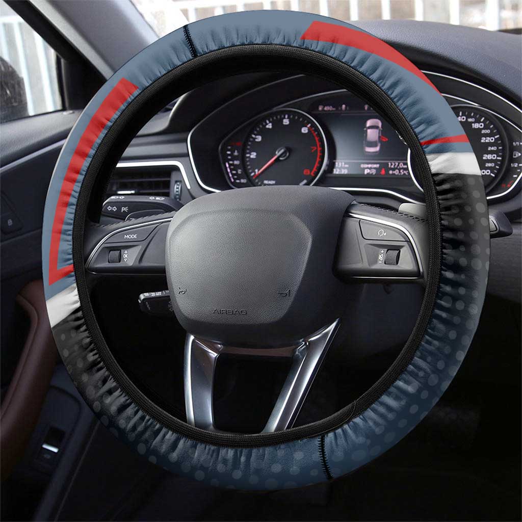 Kokichi Muta Steering Wheel Cover Bold Anime Graphic Style