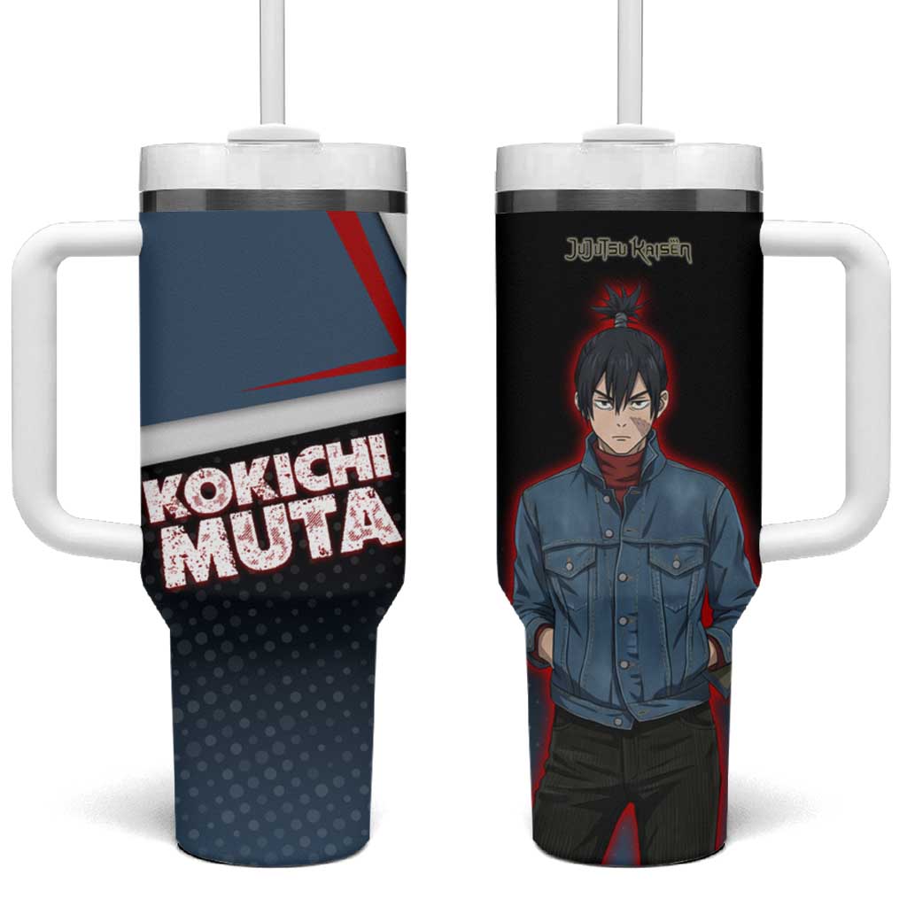 Kokichi Muta Tumbler With Handle Bold Anime Graphic Style