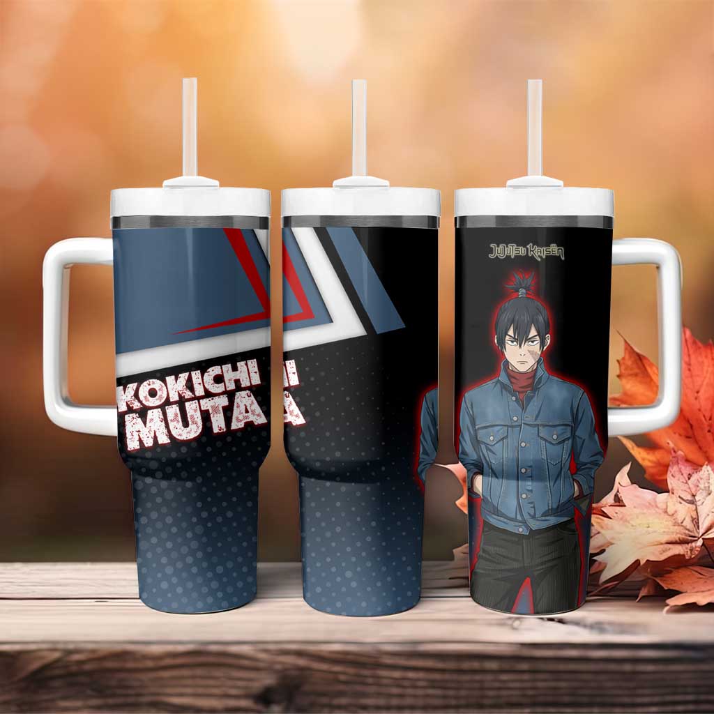 Kokichi Muta Tumbler With Handle Bold Anime Graphic Style