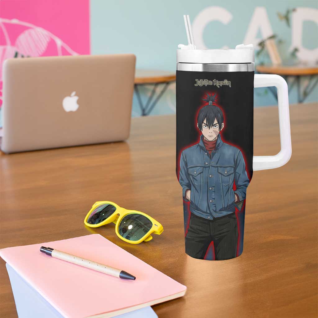 Kokichi Muta Tumbler With Handle Bold Anime Graphic Style