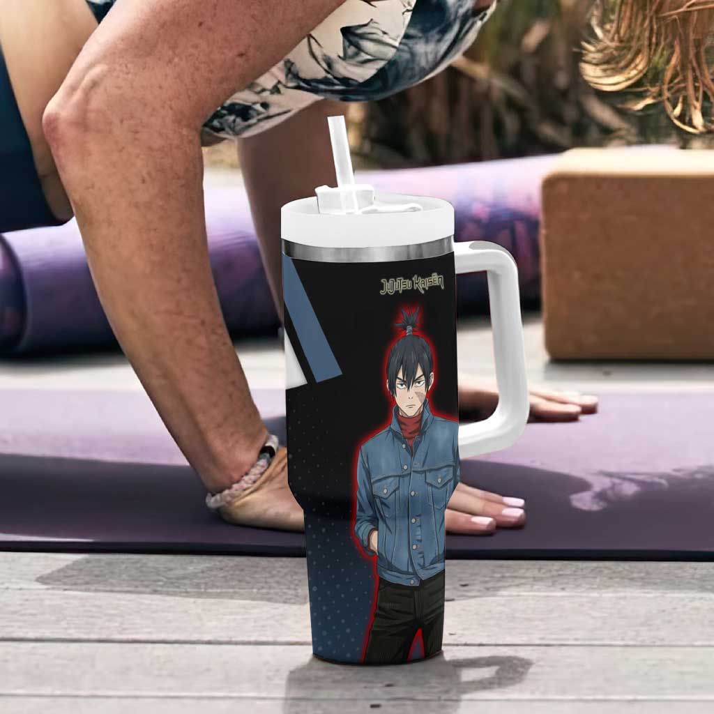 Kokichi Muta Tumbler With Handle Bold Anime Graphic Style