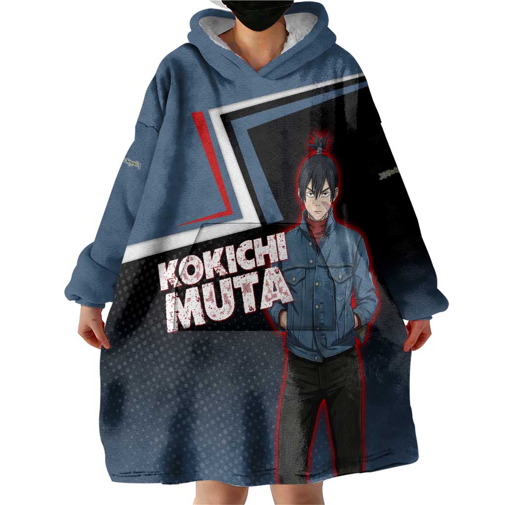 Kokichi Muta Wearable Blanket Hoodie Bold Anime Graphic Style