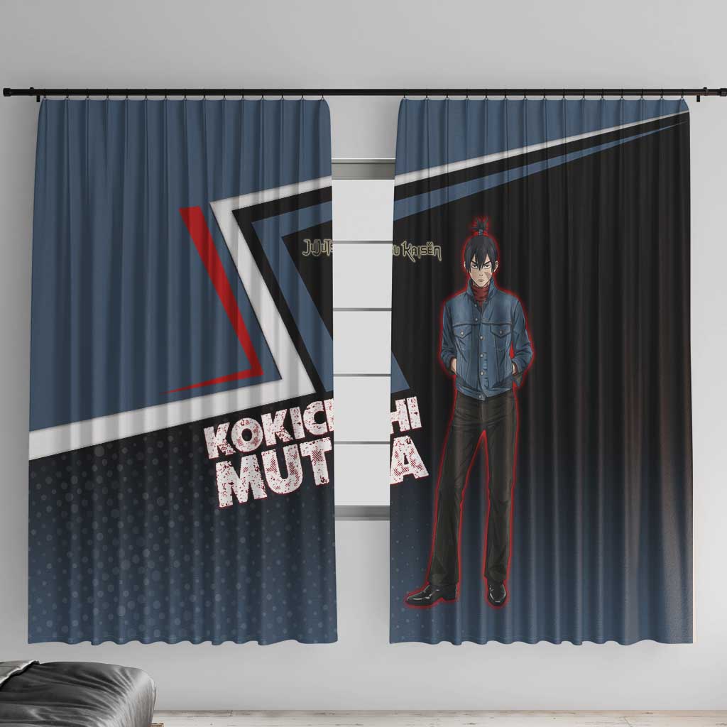 Kokichi Muta Window Curtain Bold Anime Graphic Style