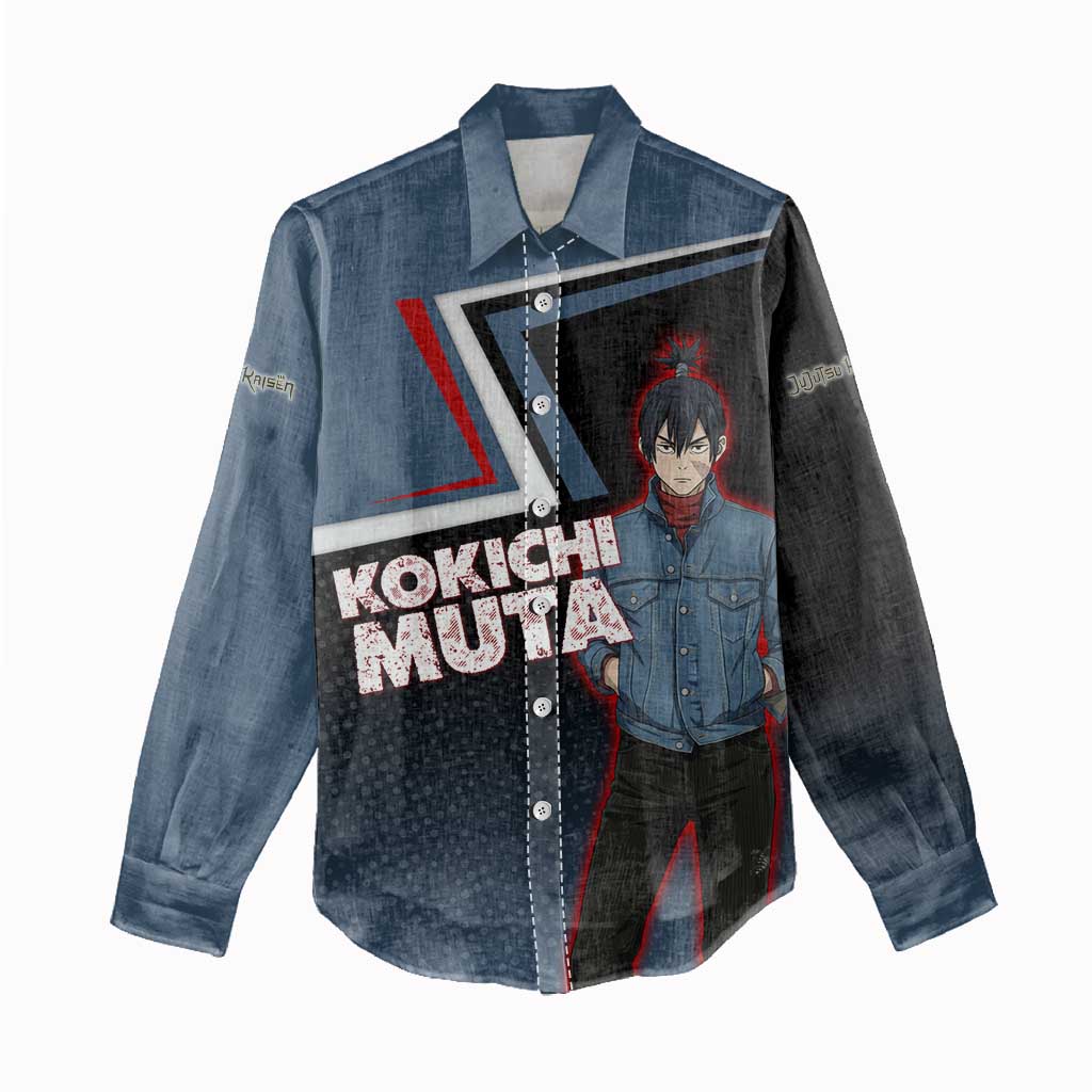 Kokichi Muta Women Casual Shirt Bold Anime Graphic Style