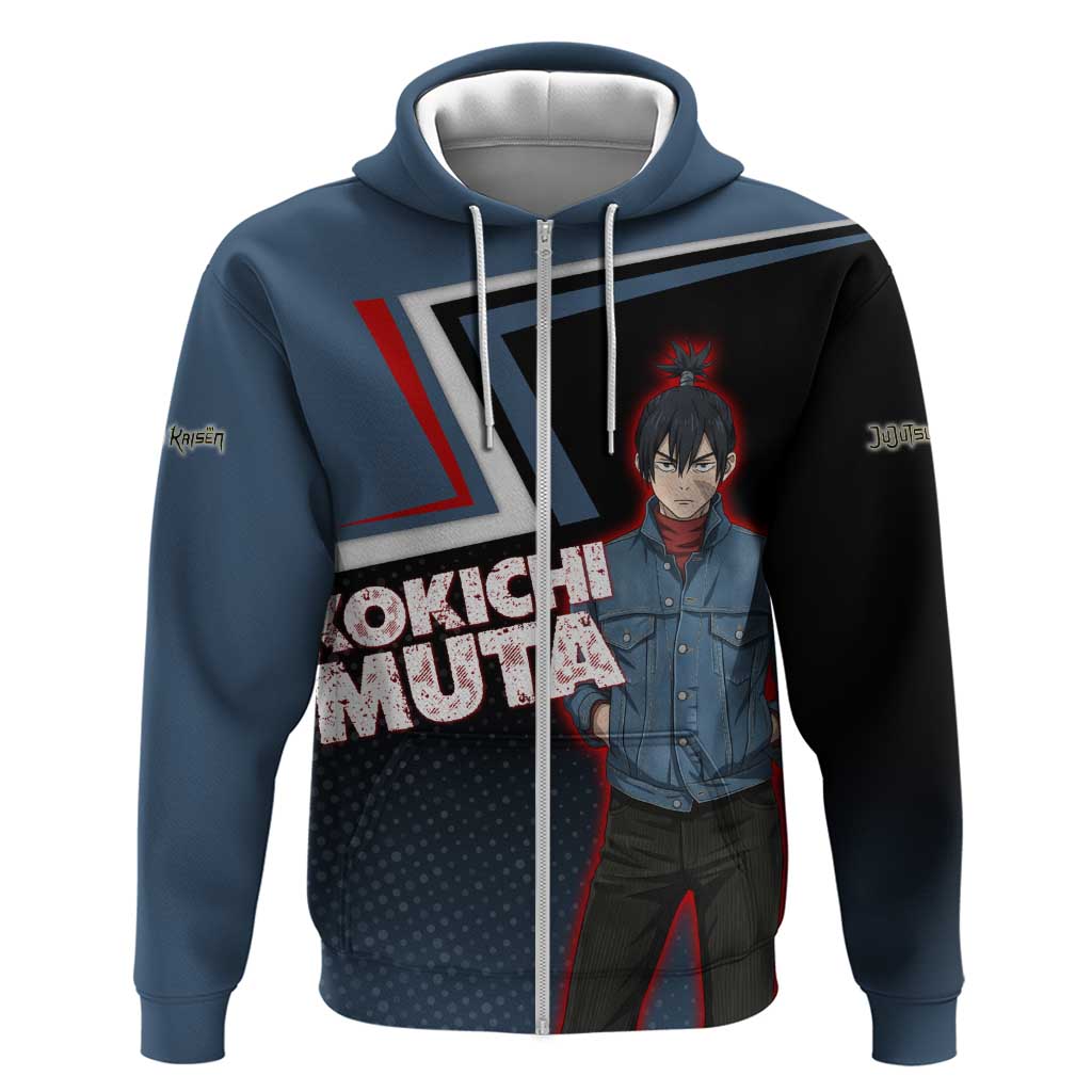 Kokichi Muta Zip Hoodie Bold Anime Graphic Style