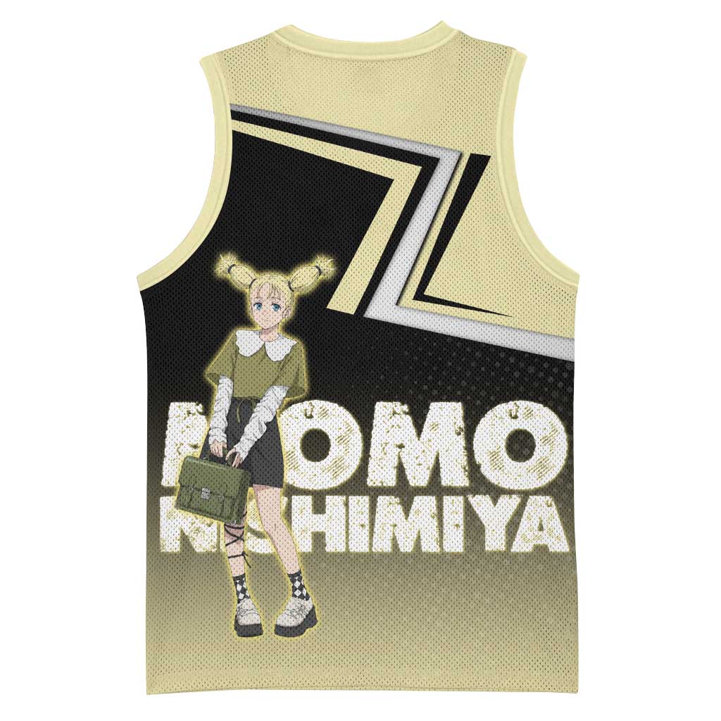 Momo Nishimiya Basketball Jersey Soft Pastel Anime Style