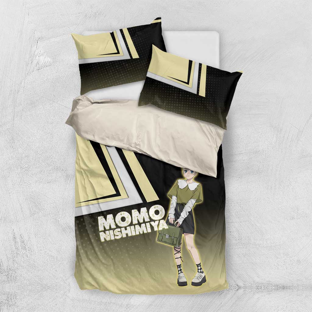Momo Nishimiya Bedding Set Soft Pastel Anime Style
