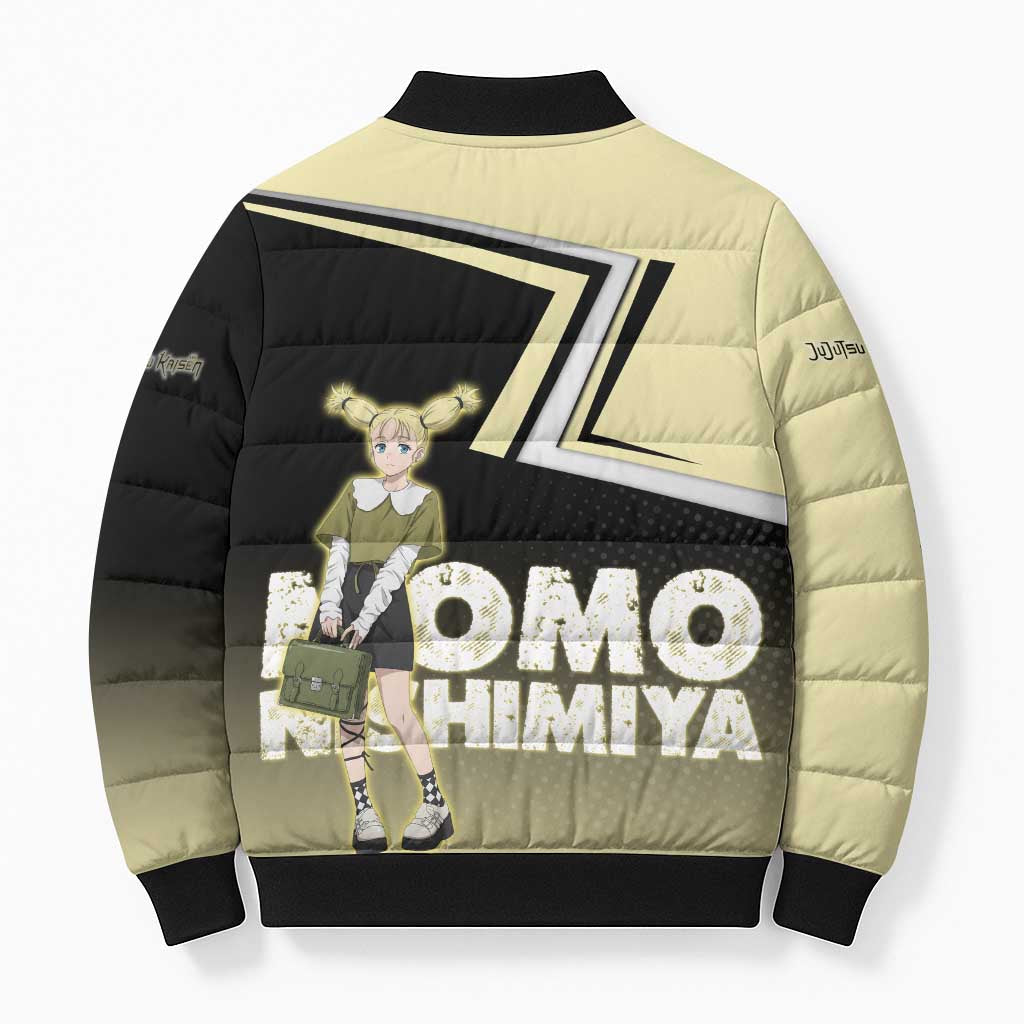 Momo Nishimiya Bomber Puffer Jacket Soft Pastel Anime Style