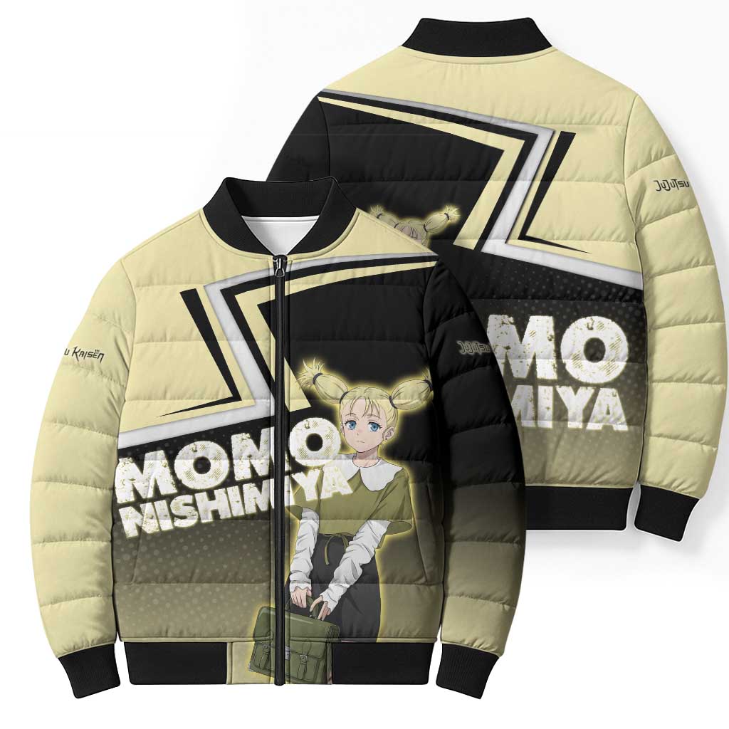 Momo Nishimiya Bomber Puffer Jacket Soft Pastel Anime Style