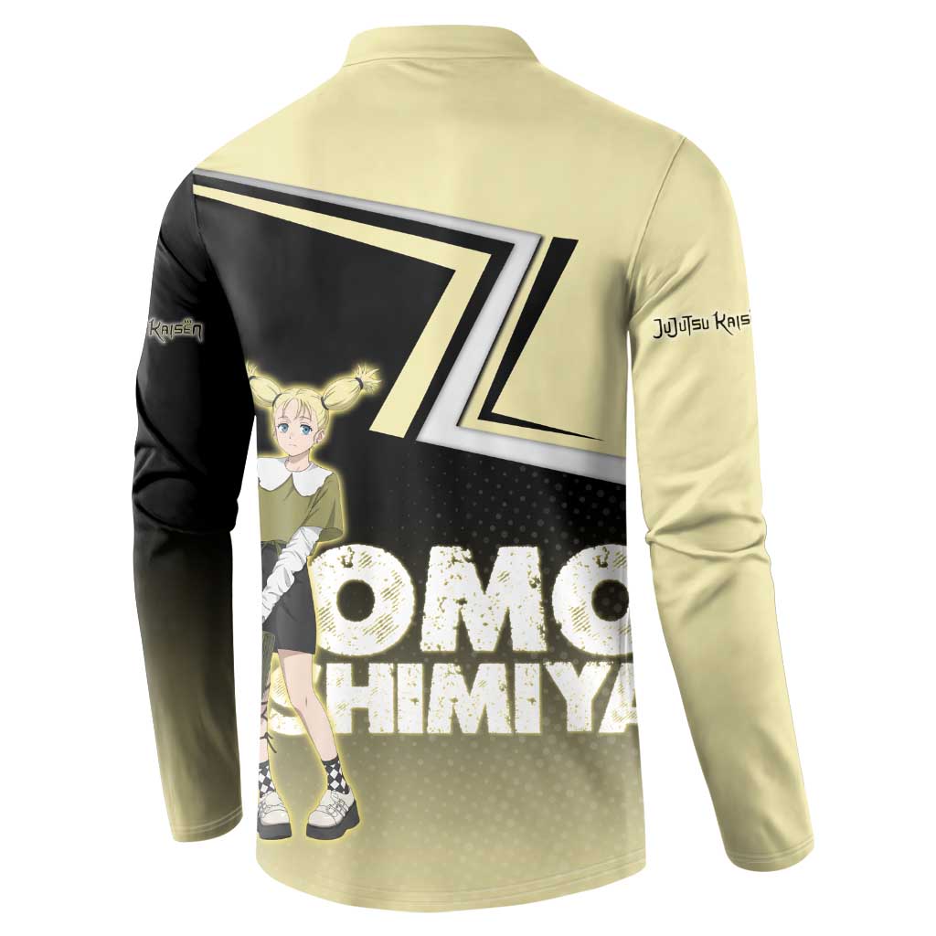 Momo Nishimiya Button Sweatshirt Soft Pastel Anime Style