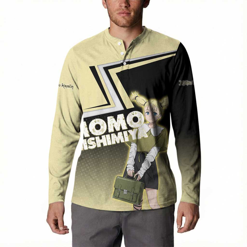 Momo Nishimiya Button Sweatshirt Soft Pastel Anime Style