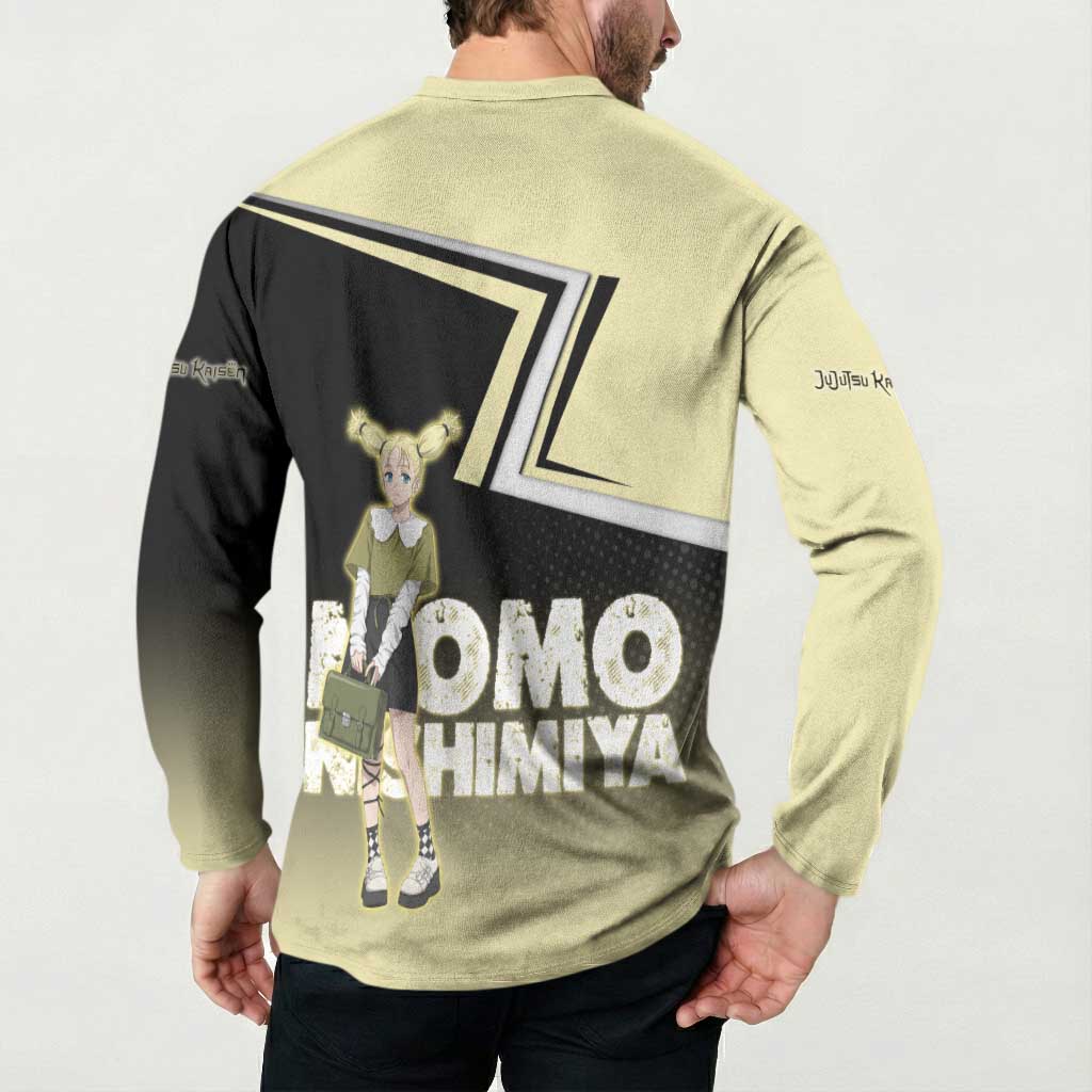 Momo Nishimiya Button Sweatshirt Soft Pastel Anime Style