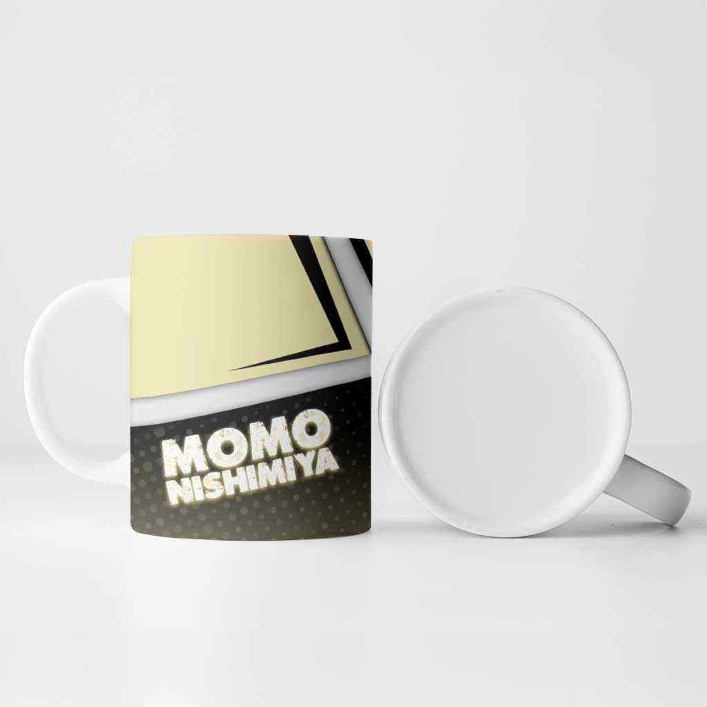 Momo Nishimiya Ceramic Mug Soft Pastel Anime Style