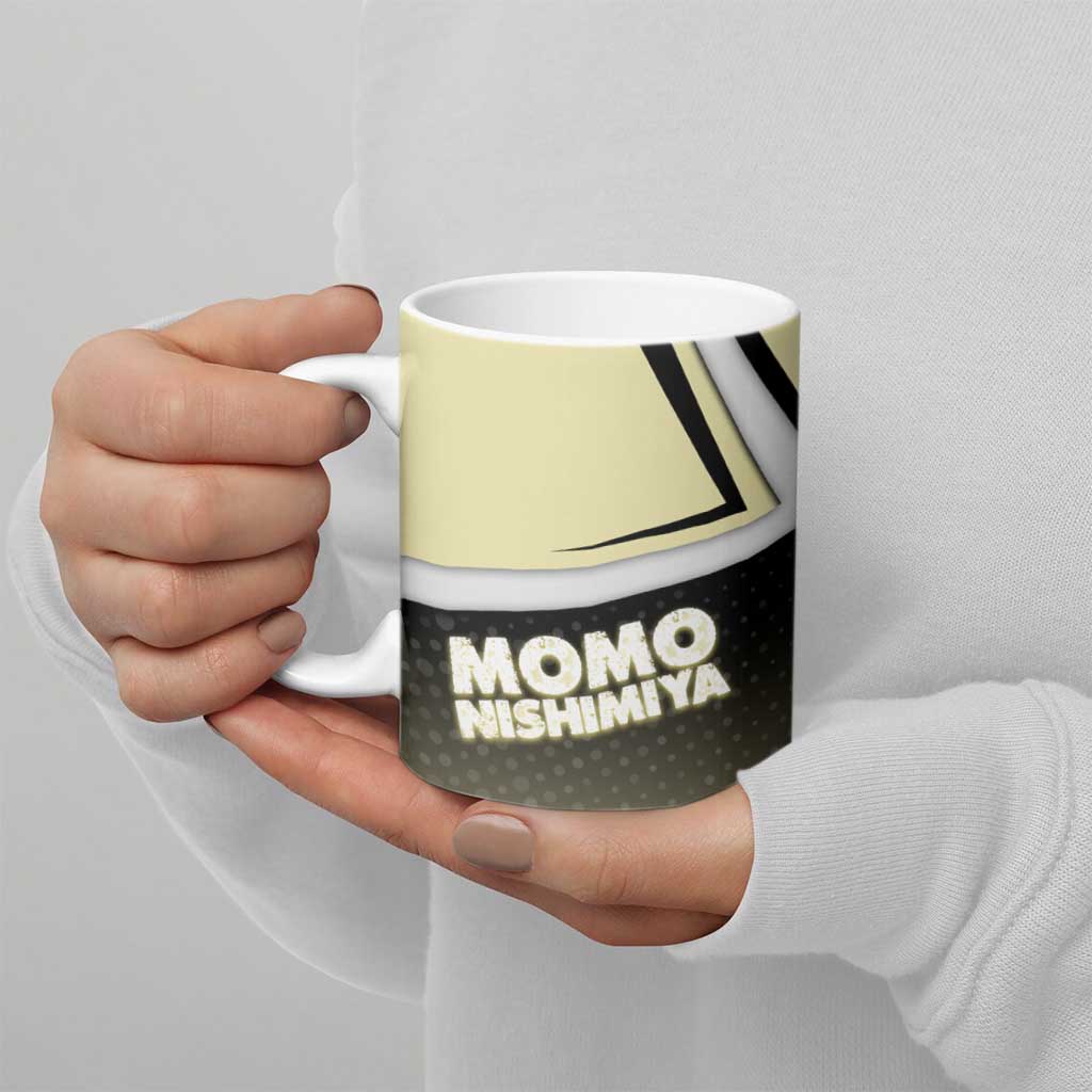 Momo Nishimiya Ceramic Mug Soft Pastel Anime Style