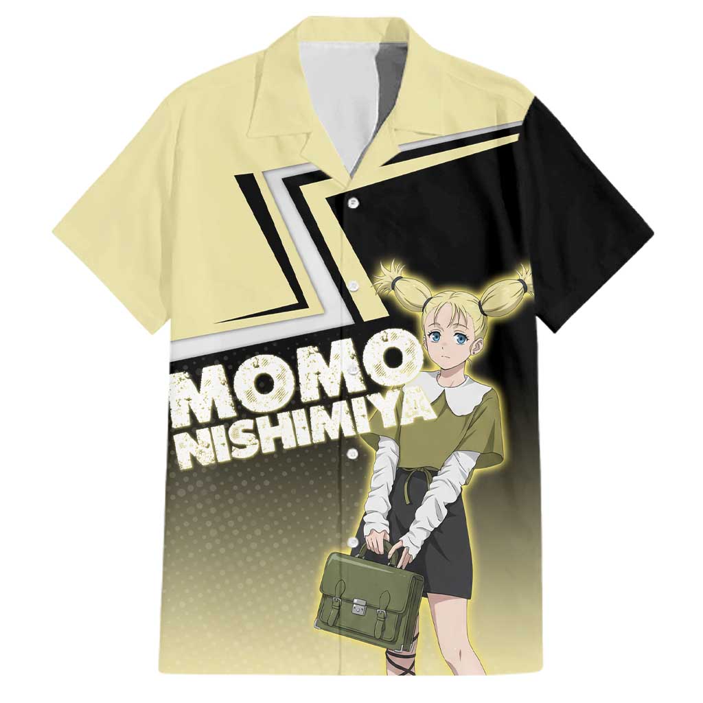Momo Nishimiya Family Matching Puletasi and Hawaiian Shirt Soft Pastel Anime Style