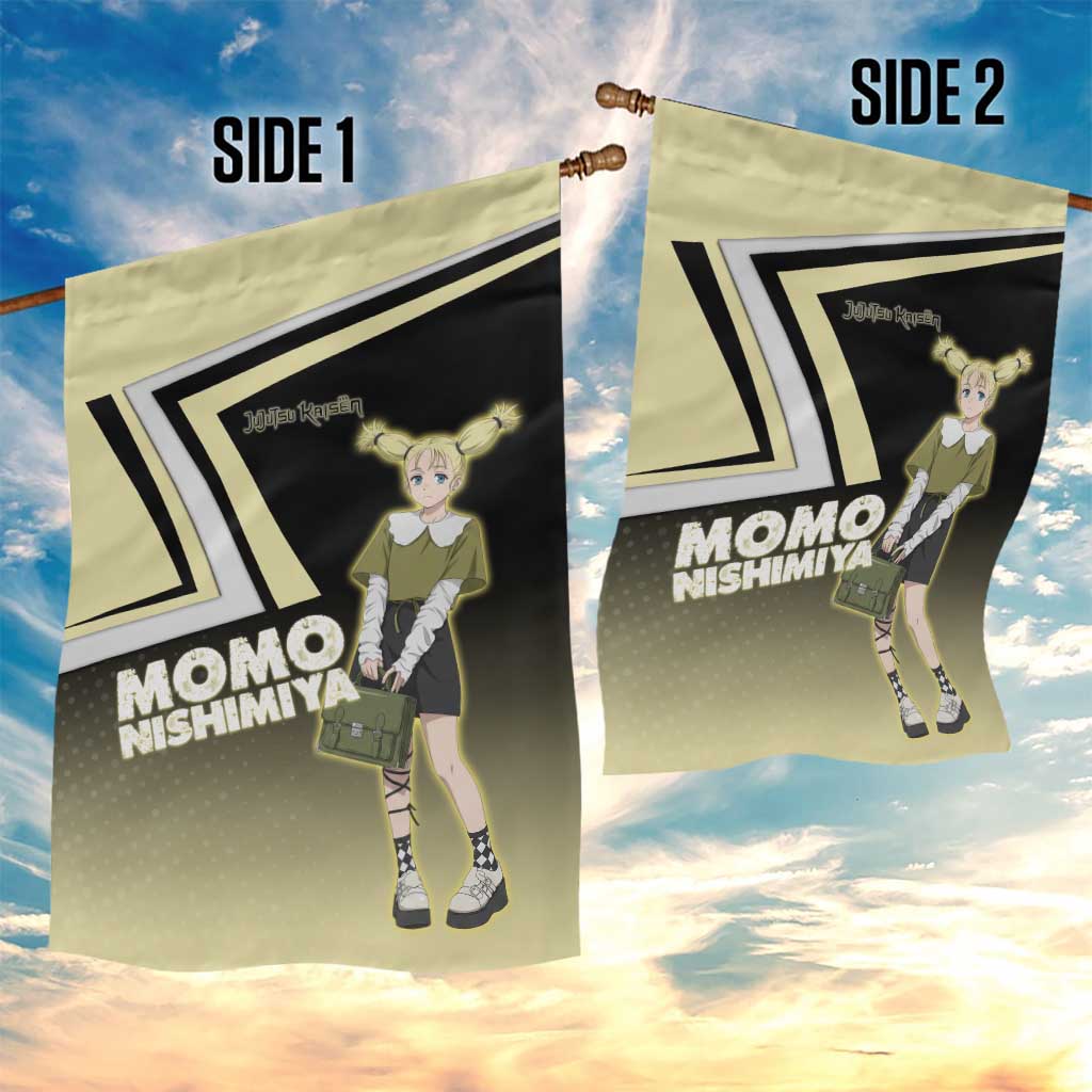 Momo Nishimiya Garden Flag Soft Pastel Anime Style