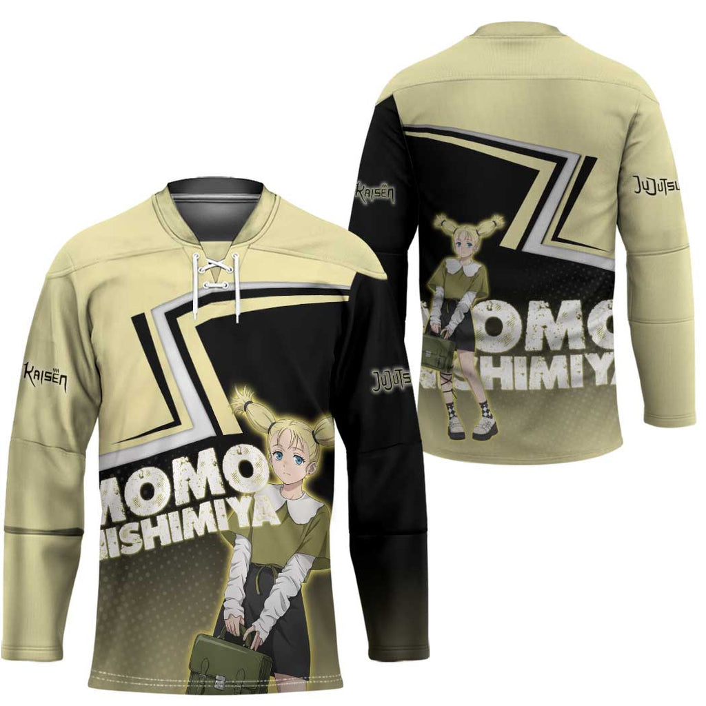 Momo Nishimiya Hockey Jersey Soft Pastel Anime Style