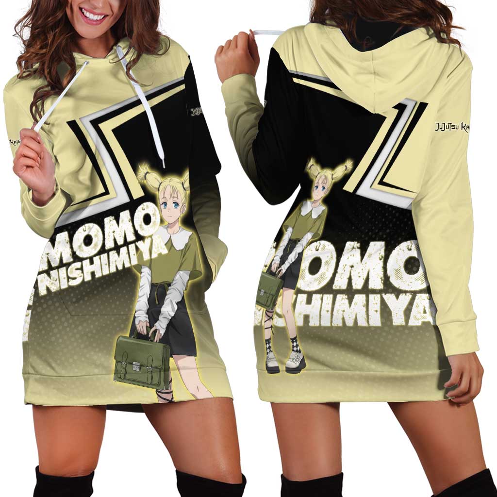 Momo Nishimiya Hoodie Dress Soft Pastel Anime Style
