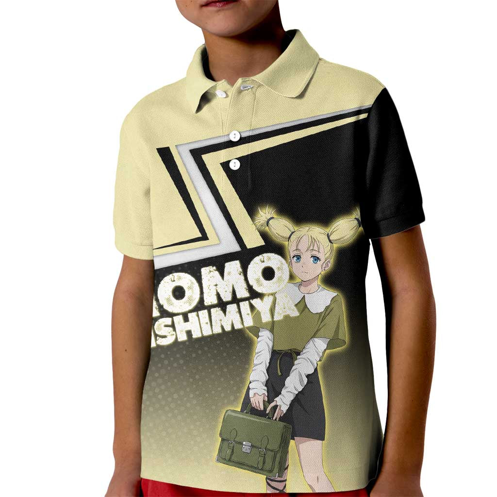 Momo Nishimiya Kid Polo Shirt Soft Pastel Anime Style