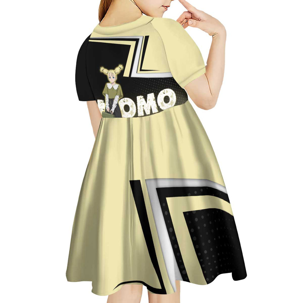 Momo Nishimiya Kid Short Sleeve Dress Soft Pastel Anime Style