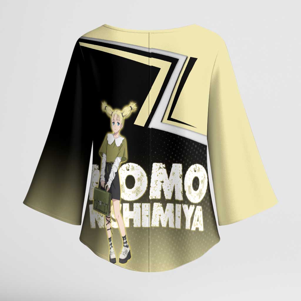 Momo Nishimiya Kimono Sleeve Blouse Soft Pastel Anime Style