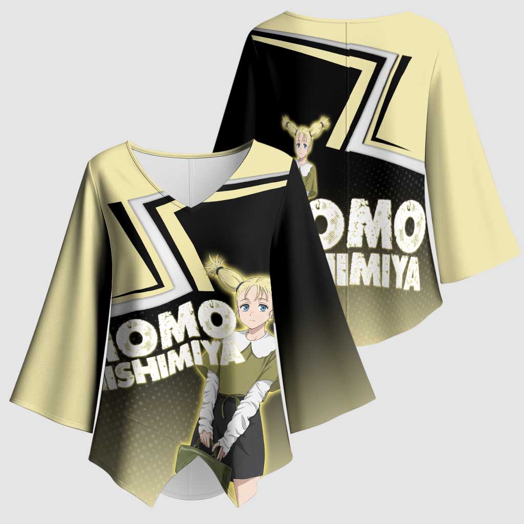 Momo Nishimiya Kimono Sleeve Blouse Soft Pastel Anime Style