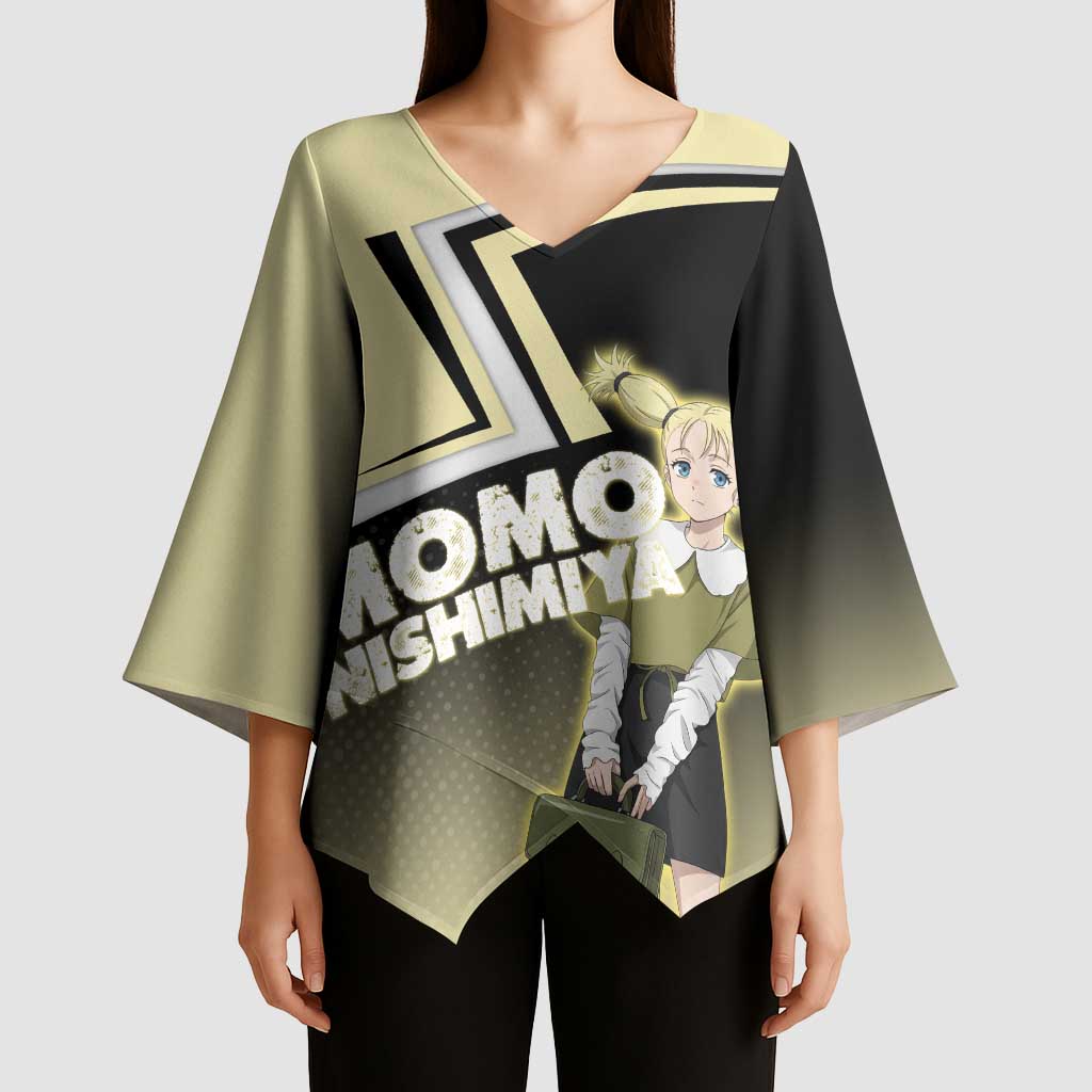Momo Nishimiya Kimono Sleeve Blouse Soft Pastel Anime Style