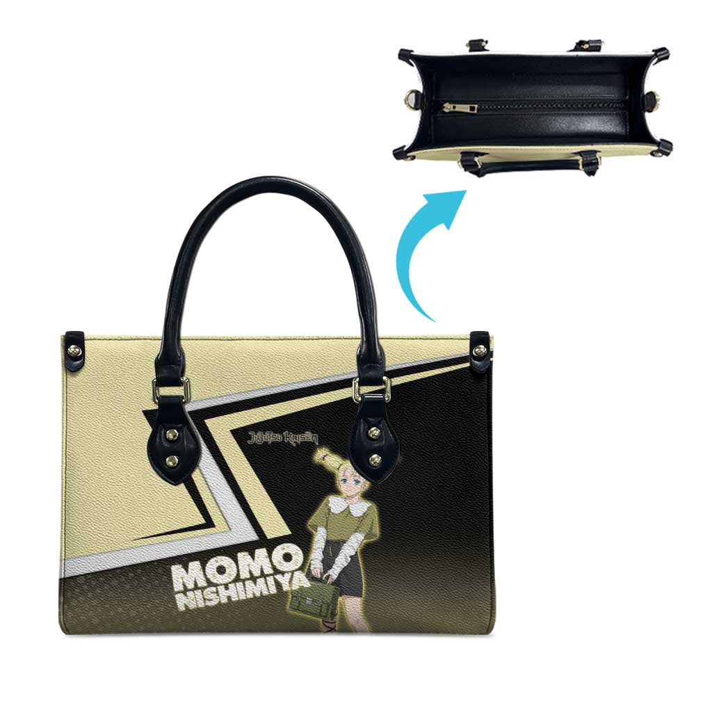 Momo Nishimiya Leather Bag Soft Pastel Anime Style