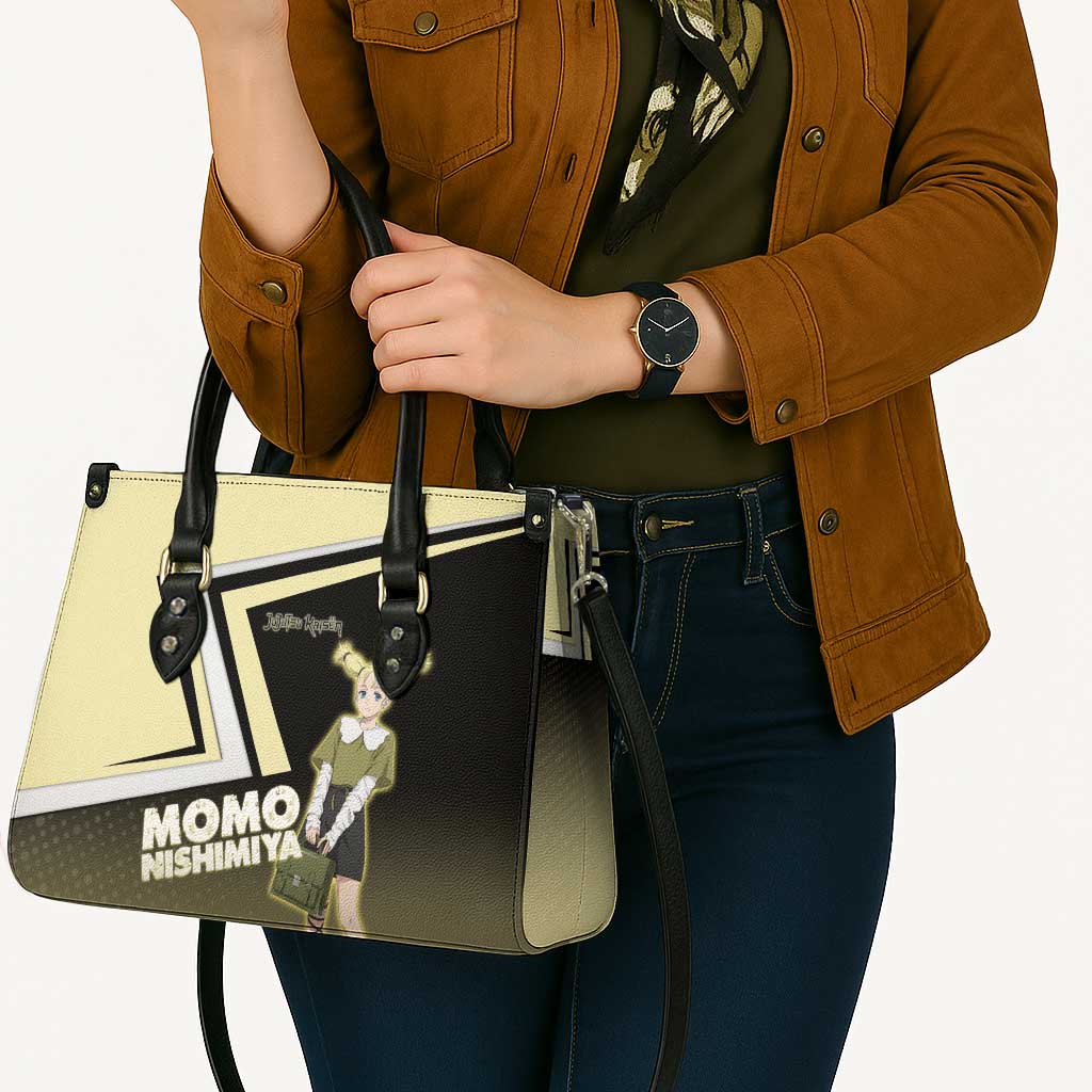 Momo Nishimiya Leather Bag Soft Pastel Anime Style