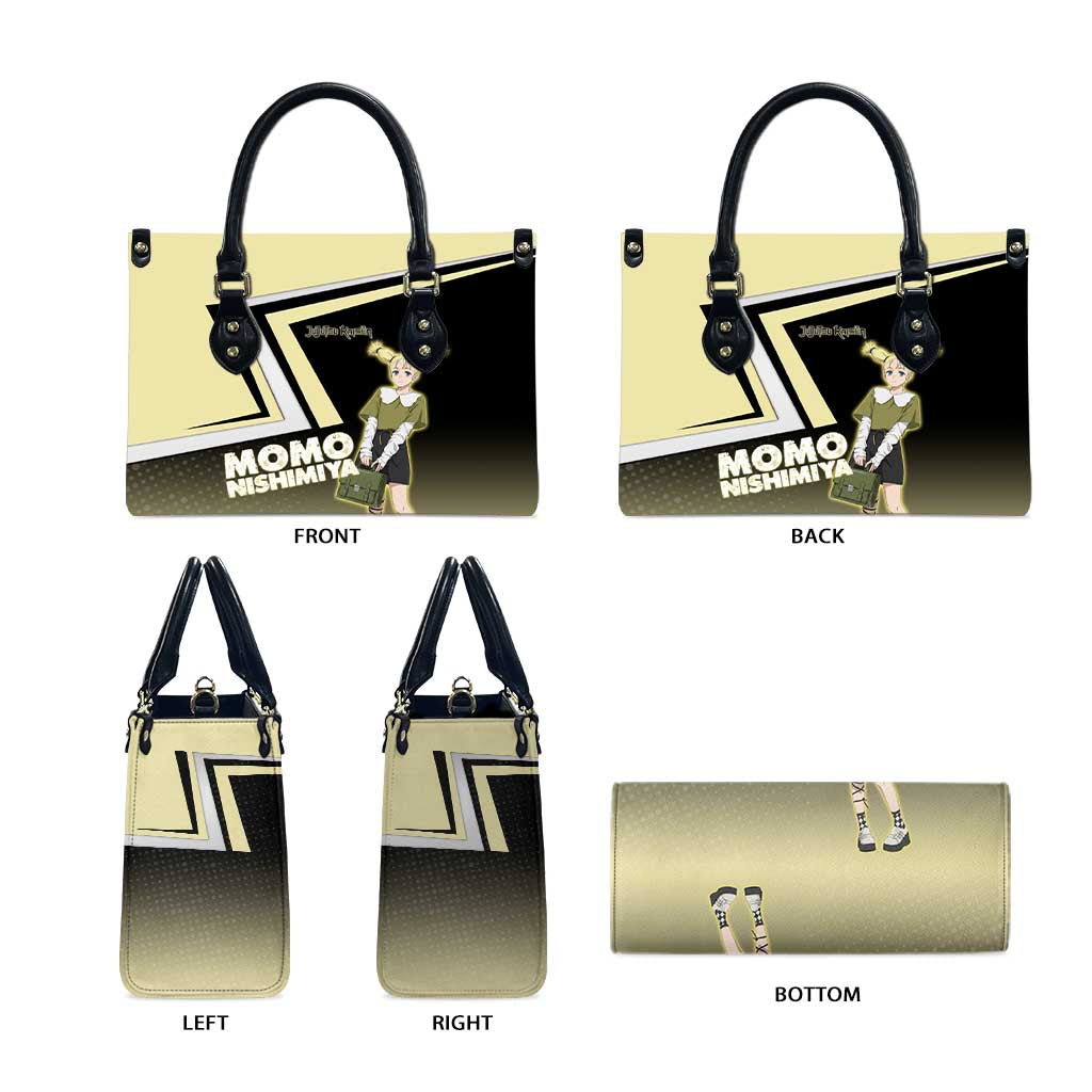 Momo Nishimiya Leather Bag Soft Pastel Anime Style